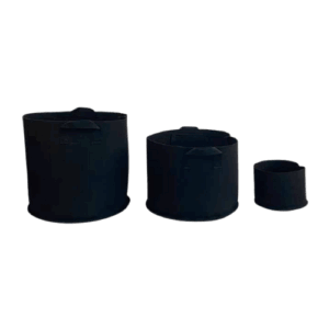 Stofftopf rund schwarz 4 L (1gal) - 38 L