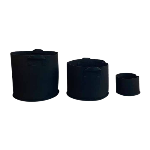 Stofftopf rund schwarz 4 L (1gal) - 38 L