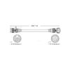 Extension cables 5 m Driver Remote Zeus (2 pcs)