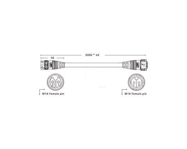 Extension cables 5 m Driver Remote Zeus (2 pcs)