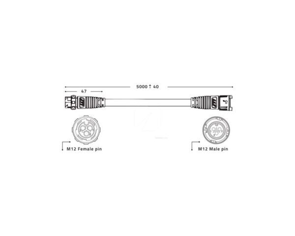 Extension cables 5 m Driver Remote Zeus (2 pcs)