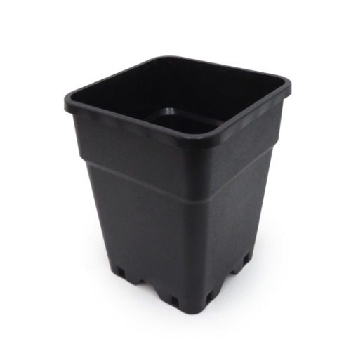 PURE SQUARE BLACK POT 7LTR (20X20X25CM) (33 UNITS) PURE FACTORY