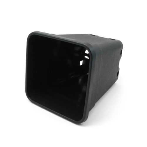 PURE SQUARE BLACK POT 5LTR (18X18X23CM) (32 UNITS) PURE FACTORY