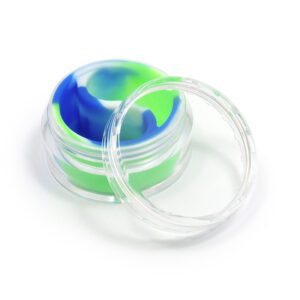 CONTENEDOR DE SILICONA PARA ACEITE CON CARCASA DE PLÁSTICO (BLANCO, AZUL, VERDE)