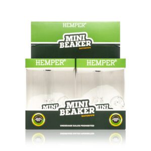 HEMPER - MINI BEAKER BONG (DISPLAY 4 U)