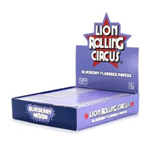LION ROLLING CIRCUS BLUEBERRYMOON KING SIZE FLAVOR PAPER (DISPLAY 24 BOOKS)